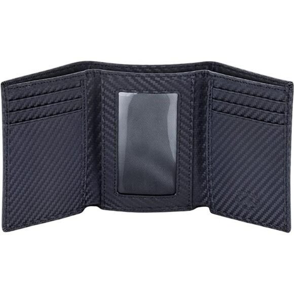 Stealth Mode Trifold Leather Wallet for Men with RFID Blocking - Picture 6 of 6